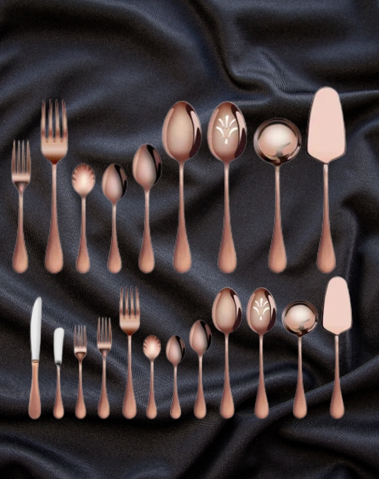 Copper Dining Cutlery Set