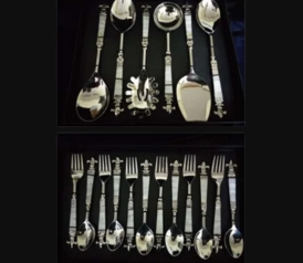 Cutlery Set With Resin Handle