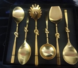 Brass Salad Server